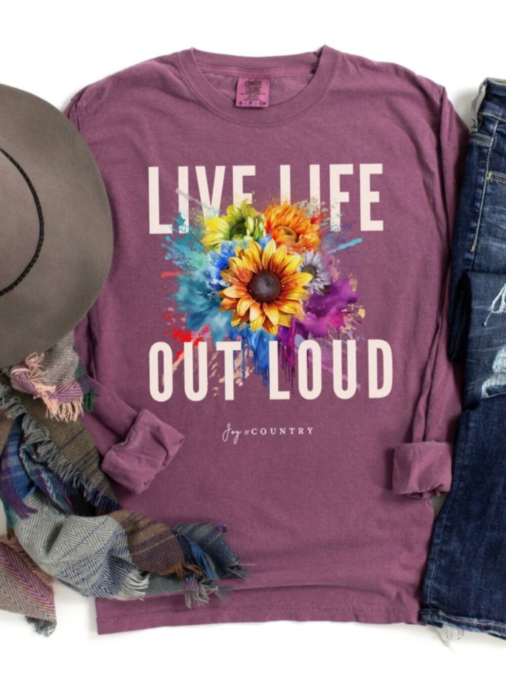 Live Life Out Loud - Premium Heavyweight Unisex Long-Sleeve Tee